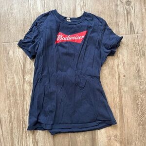 Budweiser Navy Short Sleeve Tee - Medium